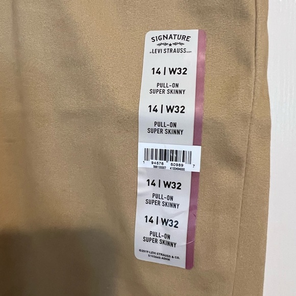 WOMENS LEVI KHAKI PANTS SIZE 14 - Picture 2 of 7